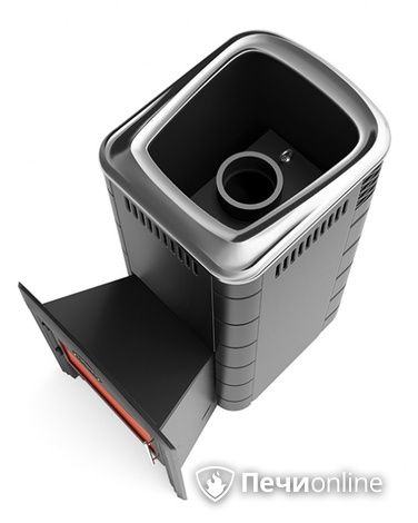 Дровяная печь-каменка TMF Каронада XXL Heavy Metal Витра антрацит в Ижевске